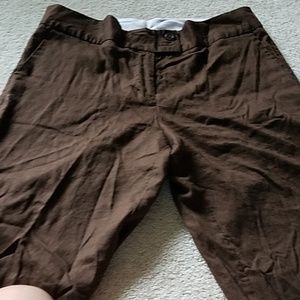 Linen shorts with lyocell